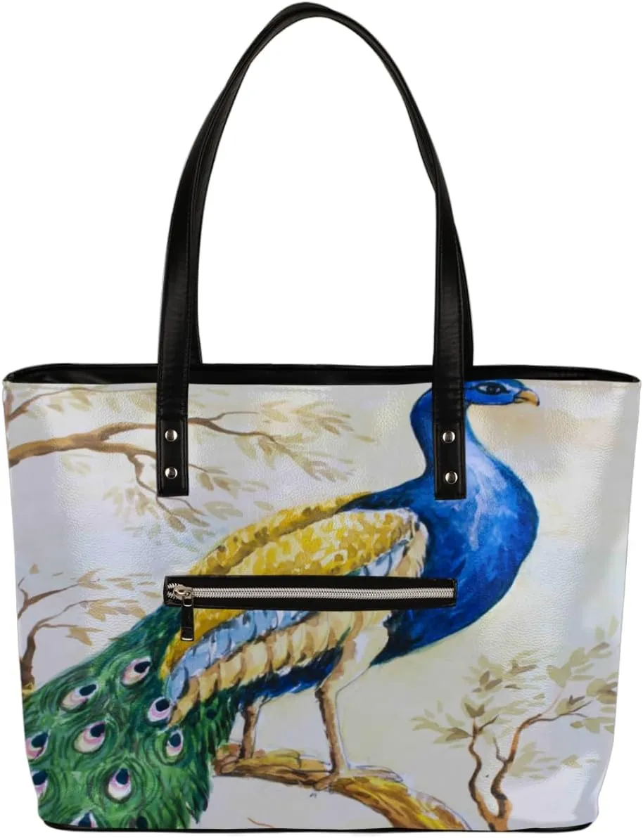 Leather Tote Bag for Women Fashion Shoulder Bag Purses and Handbags Large Capacity Satchel Bags for Work Travel
