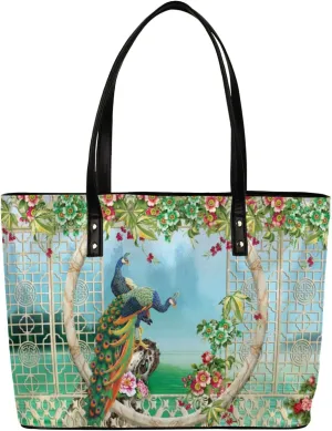 Leather Tote Bag for Women Fashion Shoulder Bag Purses and Handbags Large Capacity Satchel Bags for Work Travel