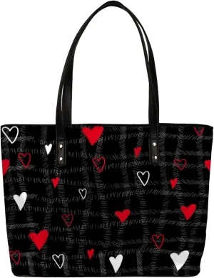 Leather Tote Bag for Women Fashion Shoulder Bag Purses and Handbags Large Capacity Satchel Bags for Work Travel