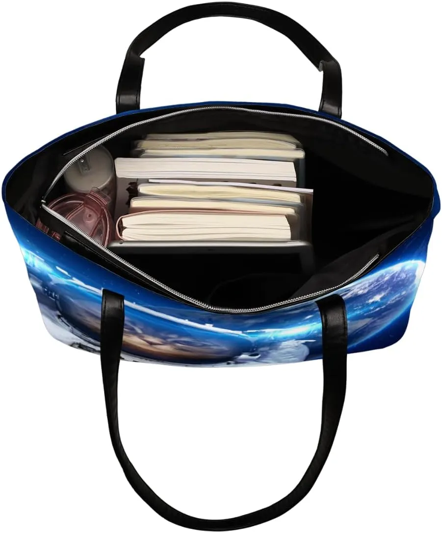 Leather Tote Bag for Women Fashion Shoulder Bag Purses and Handbags Large Capacity Satchel Bags for Work Travel