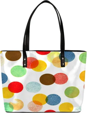 Leather Tote Bag for Women Fashion Shoulder Bag Purses and Handbags Large Capacity Satchel Bags for Work Travel