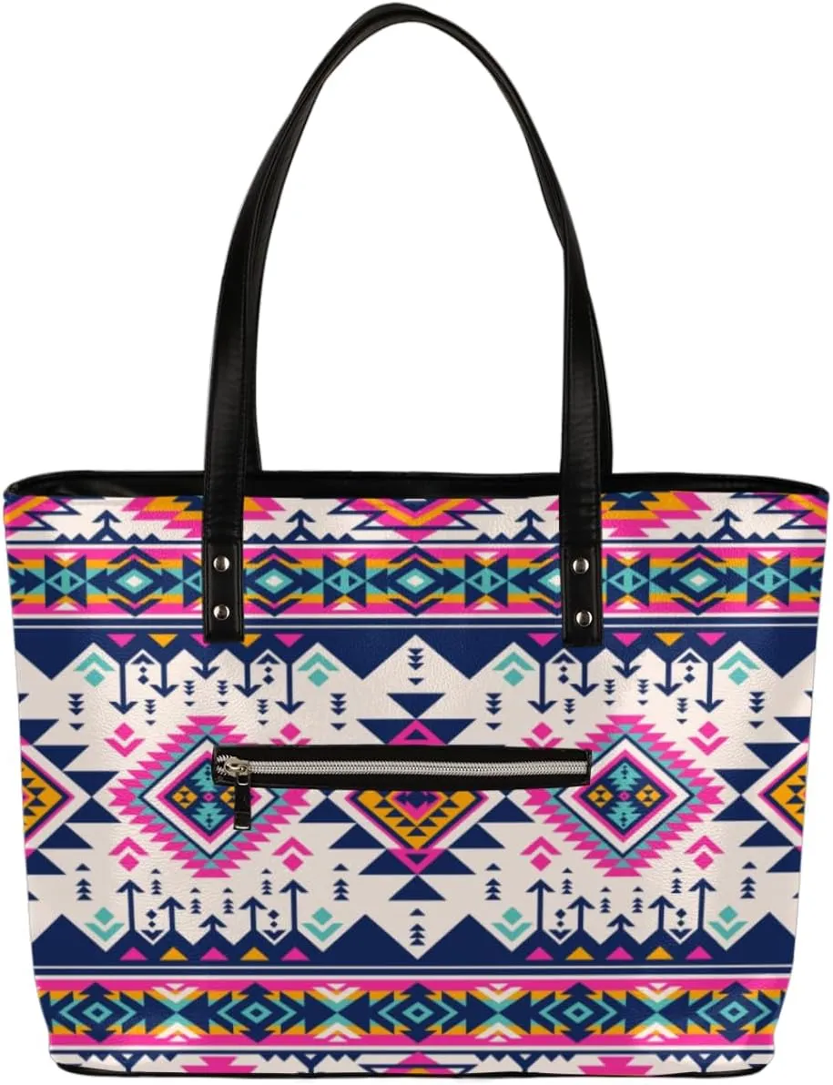 Leather Tote Bag for Women Fashion Shoulder Bag Purses and Handbags Large Capacity Satchel Bags for Work Travel