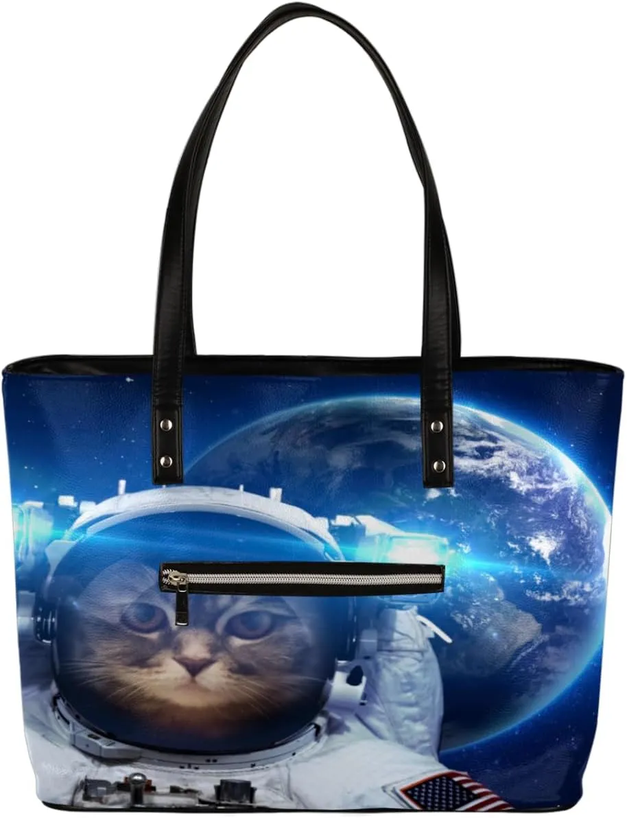 Leather Tote Bag for Women Fashion Shoulder Bag Purses and Handbags Large Capacity Satchel Bags for Work Travel