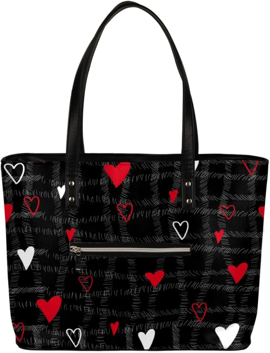 Leather Tote Bag for Women Fashion Shoulder Bag Purses and Handbags Large Capacity Satchel Bags for Work Travel