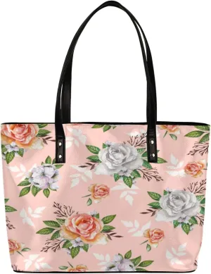Leather Tote Bag for Women Fashion Shoulder Bag Purses and Handbags Large Capacity Satchel Bags for Work Travel