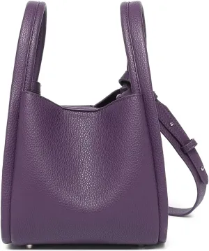 Leather Tote Bag Slouchy Handbag with Zipper Stylish for Women's