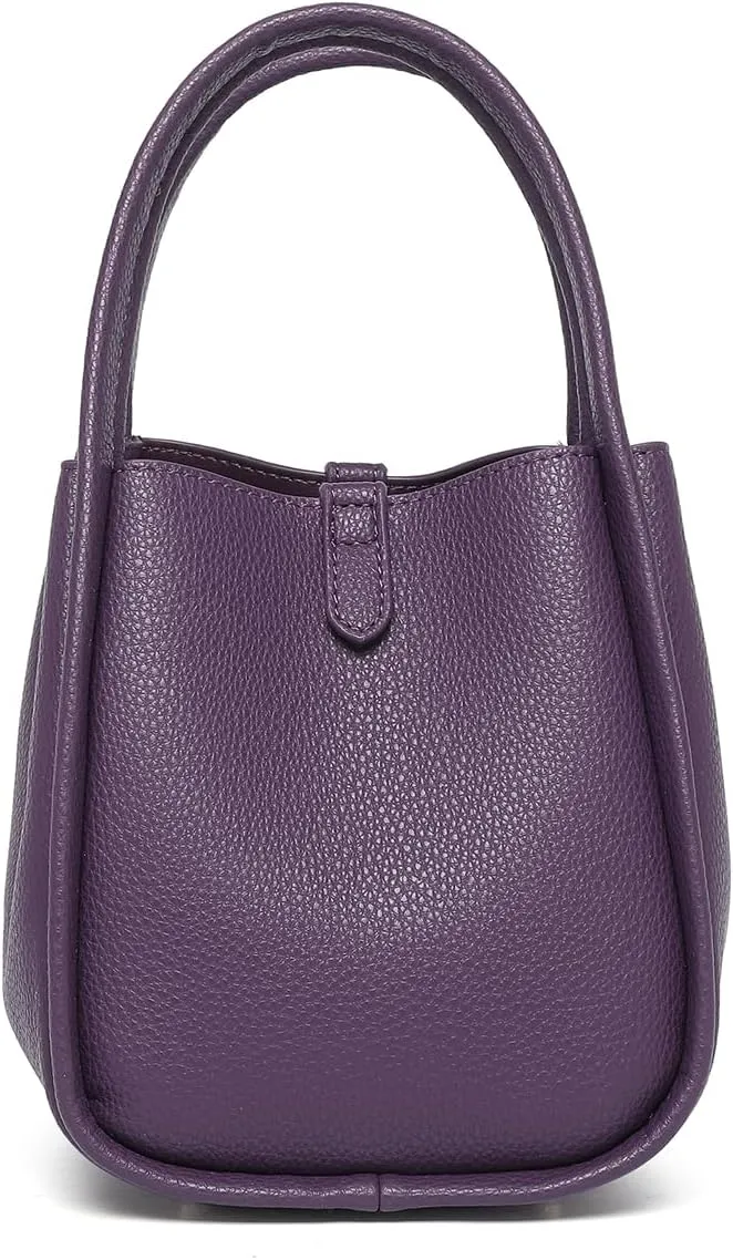 Leather Tote Bag Slouchy Handbag with Zipper Stylish for Women's
