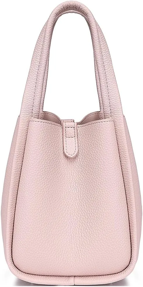 Leather Tote Bag Slouchy Handbag with Zipper Stylish for Women's