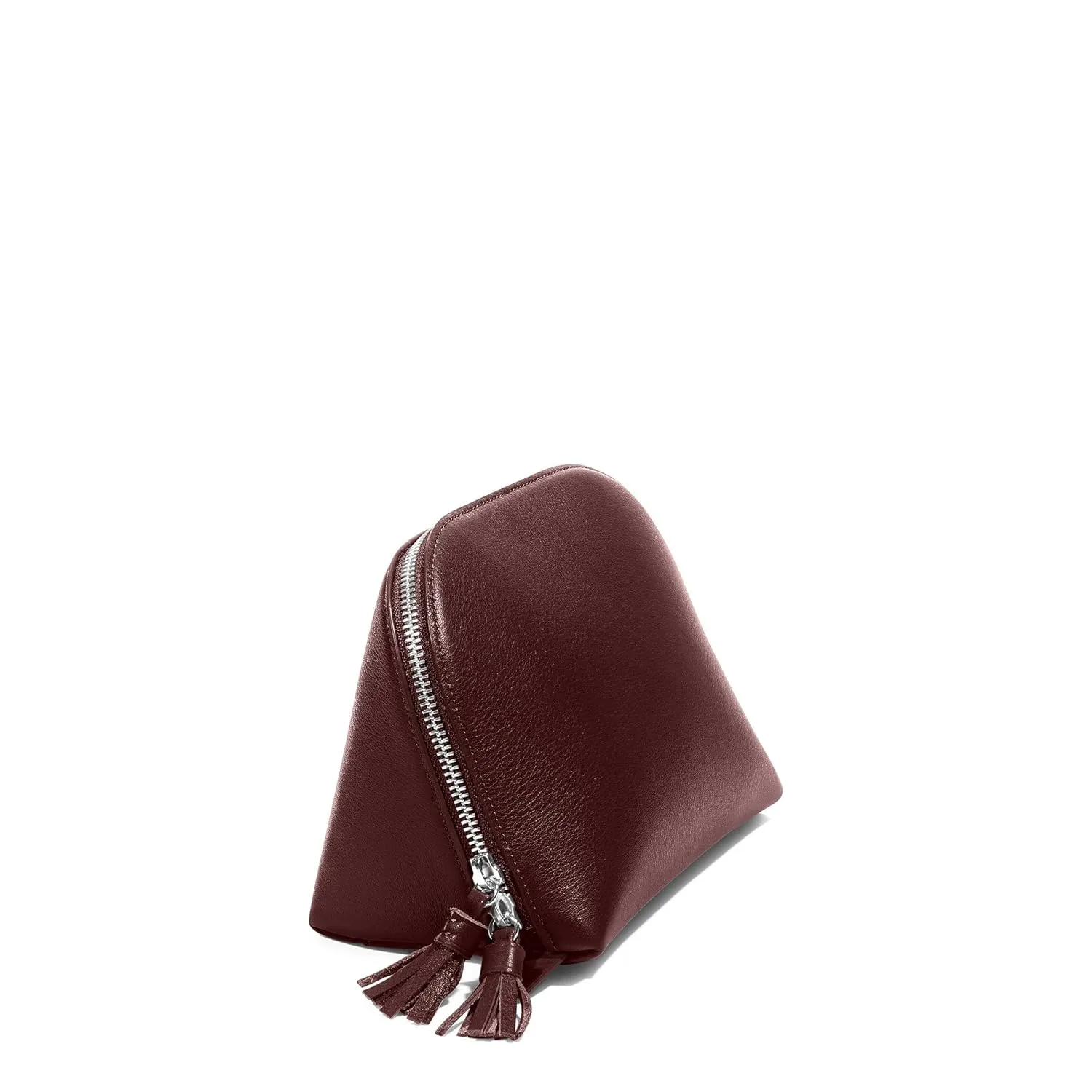 Leatherology Bordeaux Large Clamshell Makeup Bag