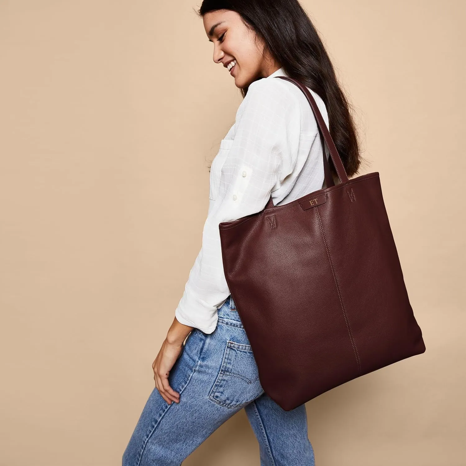 Leatherology Uptown Vertical Tote