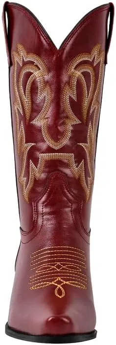 LISHAN Women's Western Boots Cowboy Cowgirl Boots