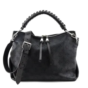 Louis Vuitton Black Mahina Beaubourg Hobo MM