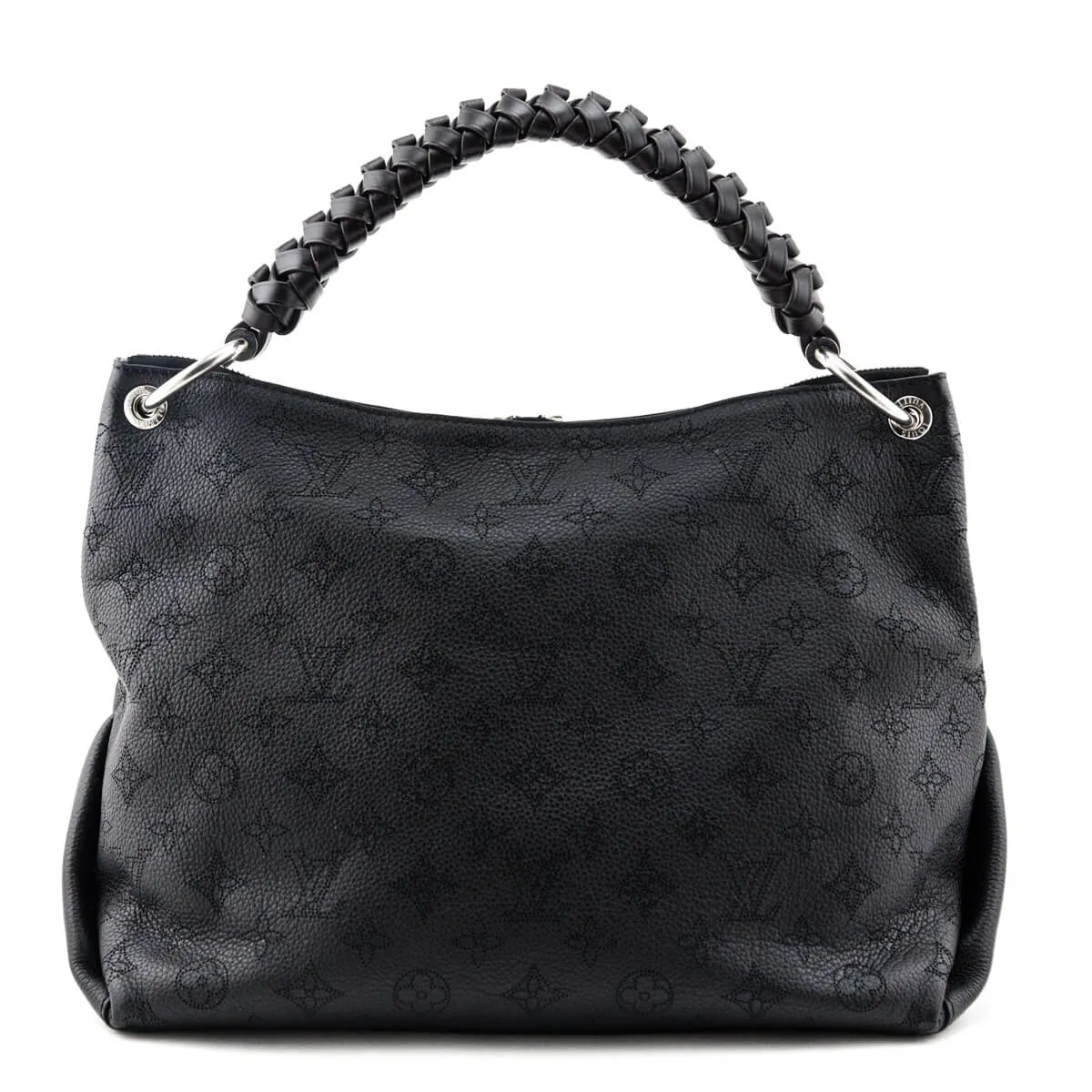 Louis Vuitton Black Mahina Beaubourg Hobo MM