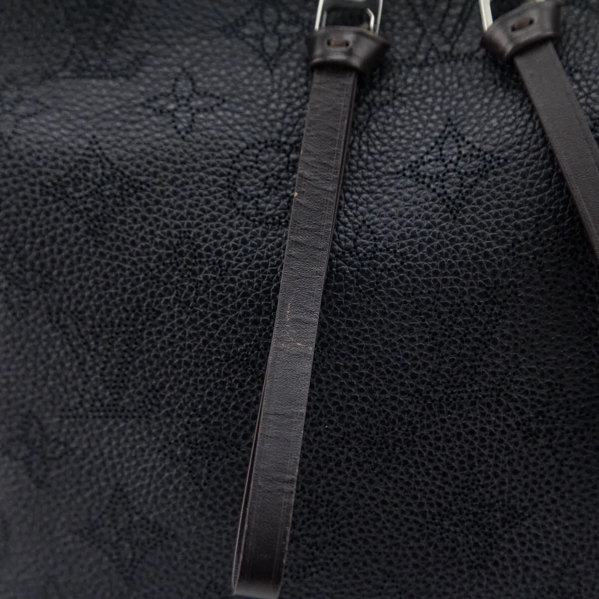 Louis Vuitton Black Mahina Beaubourg Hobo MM