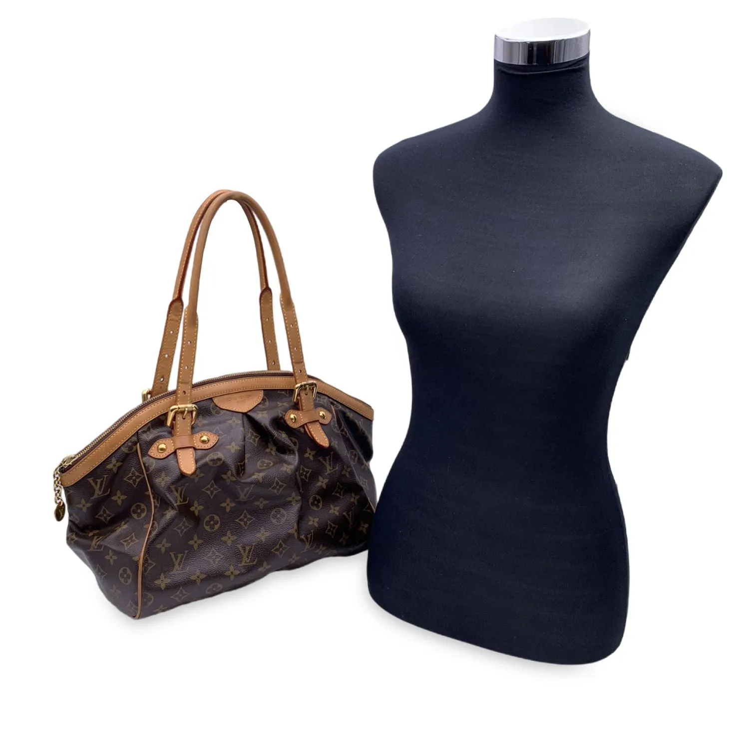 LOUIS VUITTON Brown Monogram Canvas Tivoli Gm Satchel Bag