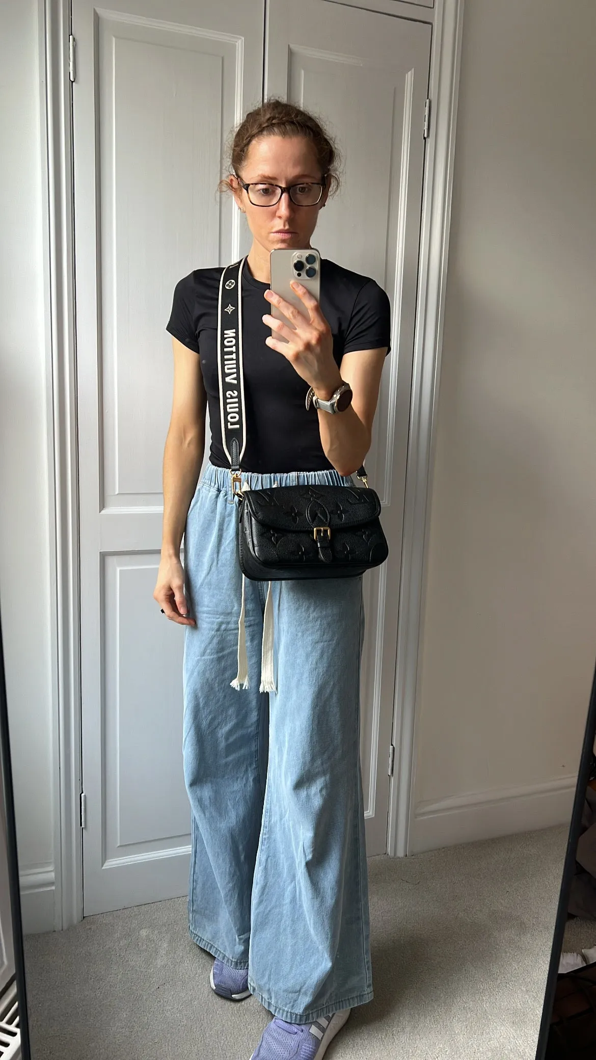 Louis Vuitton Diane Satchel Black Empreinte (RRP £2,020)