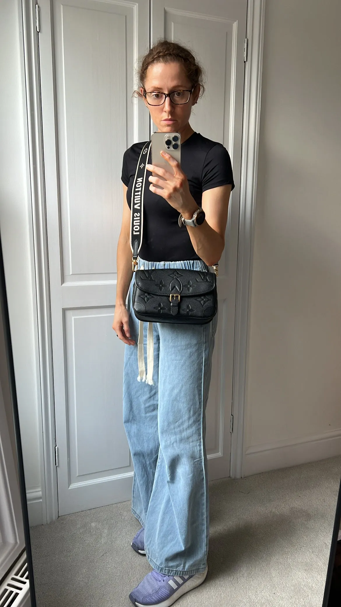 Louis Vuitton Diane Satchel Black Empreinte (RRP £2,020)
