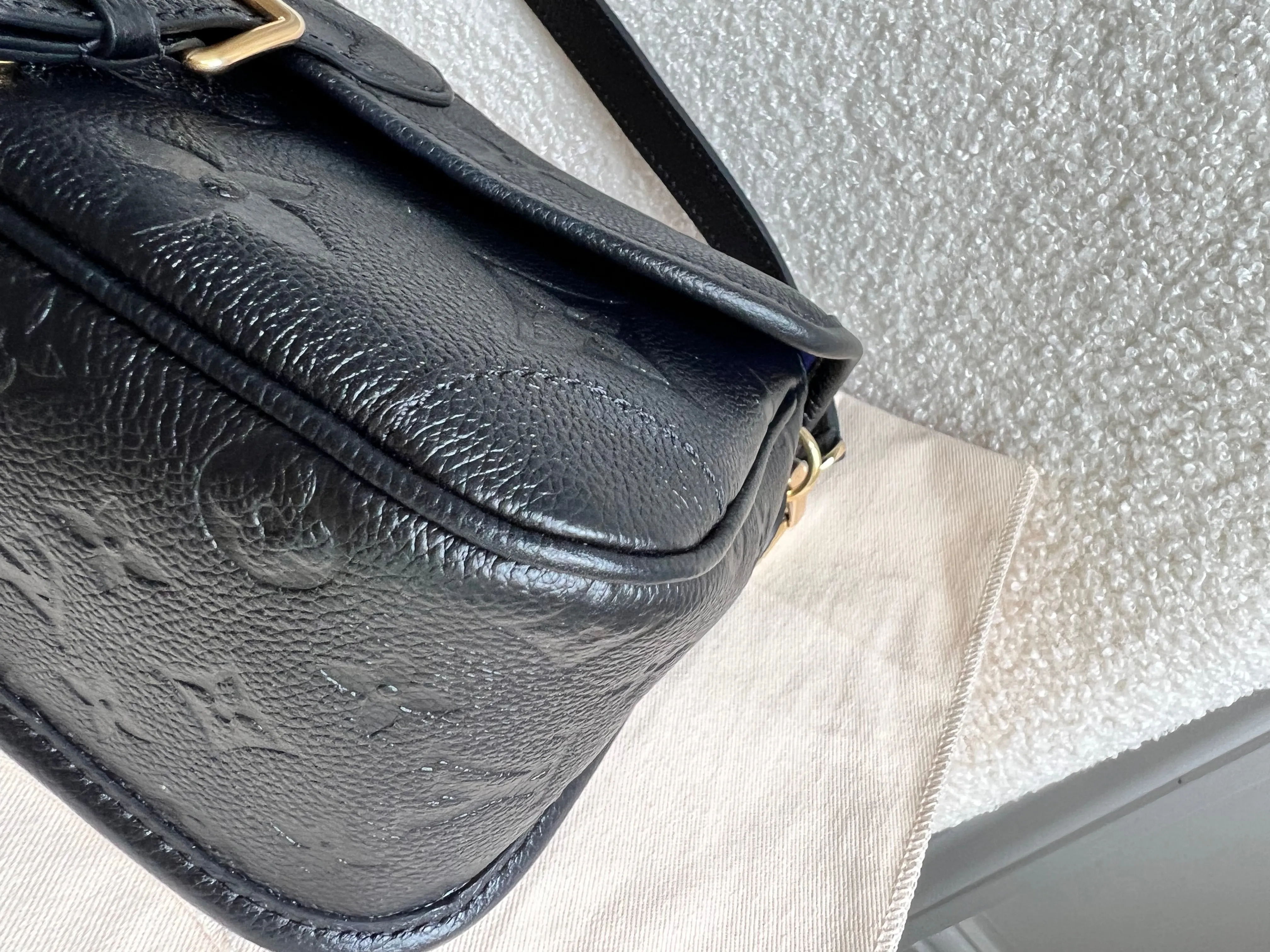 Louis Vuitton Diane Satchel Black Empreinte (RRP £2,020)