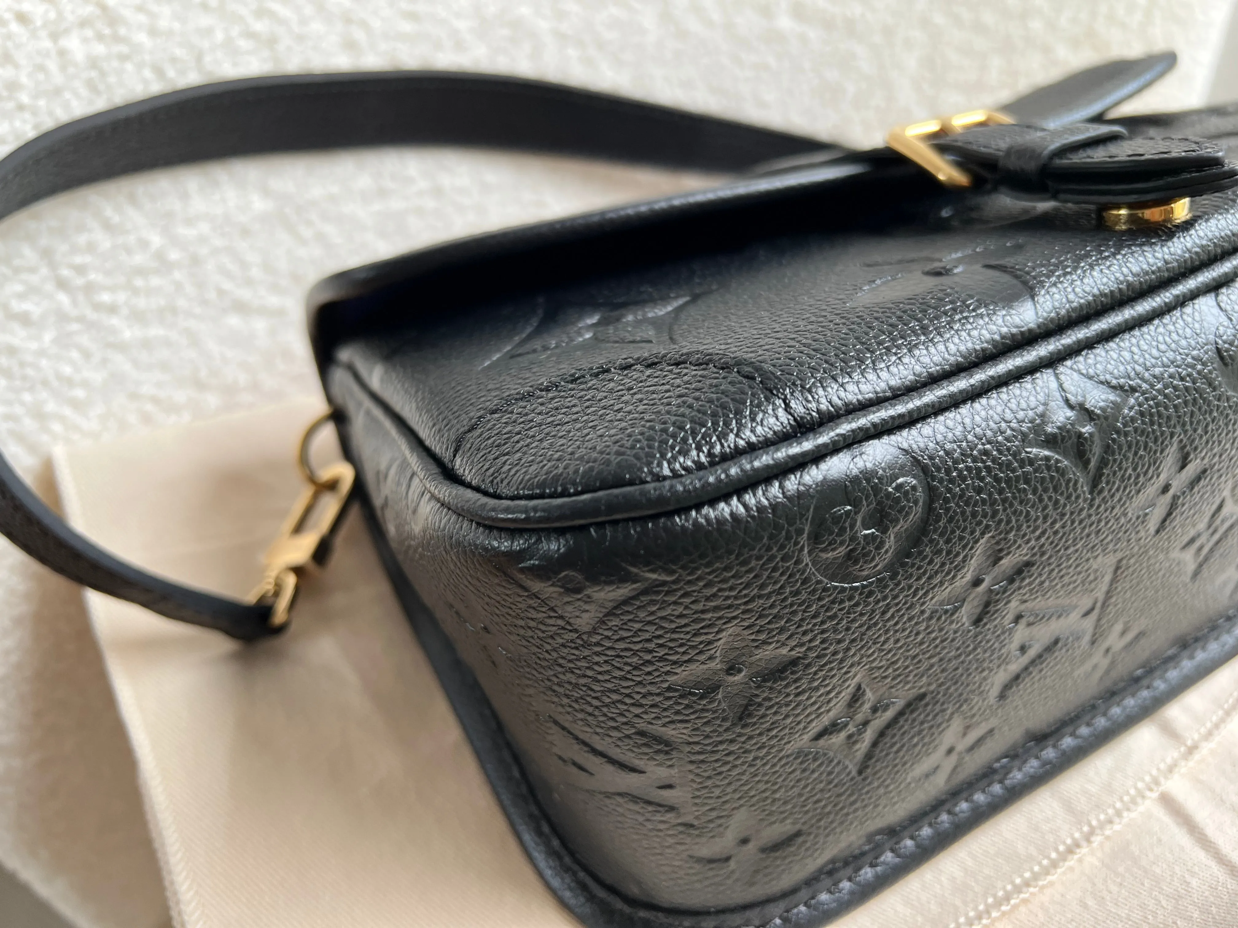 Louis Vuitton Diane Satchel Black Empreinte (RRP £2,020)