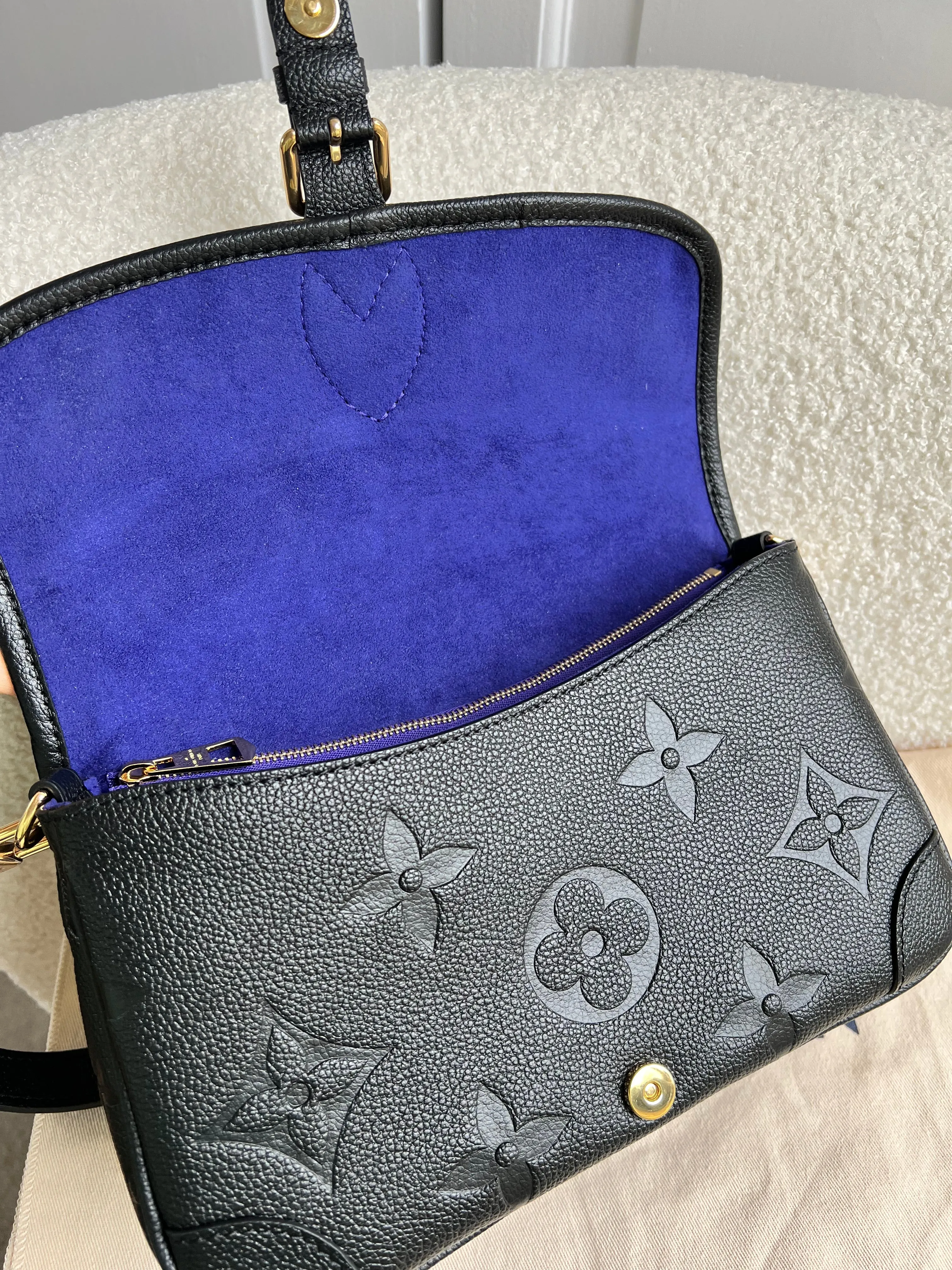 Louis Vuitton Diane Satchel Black Empreinte (RRP £2,020)