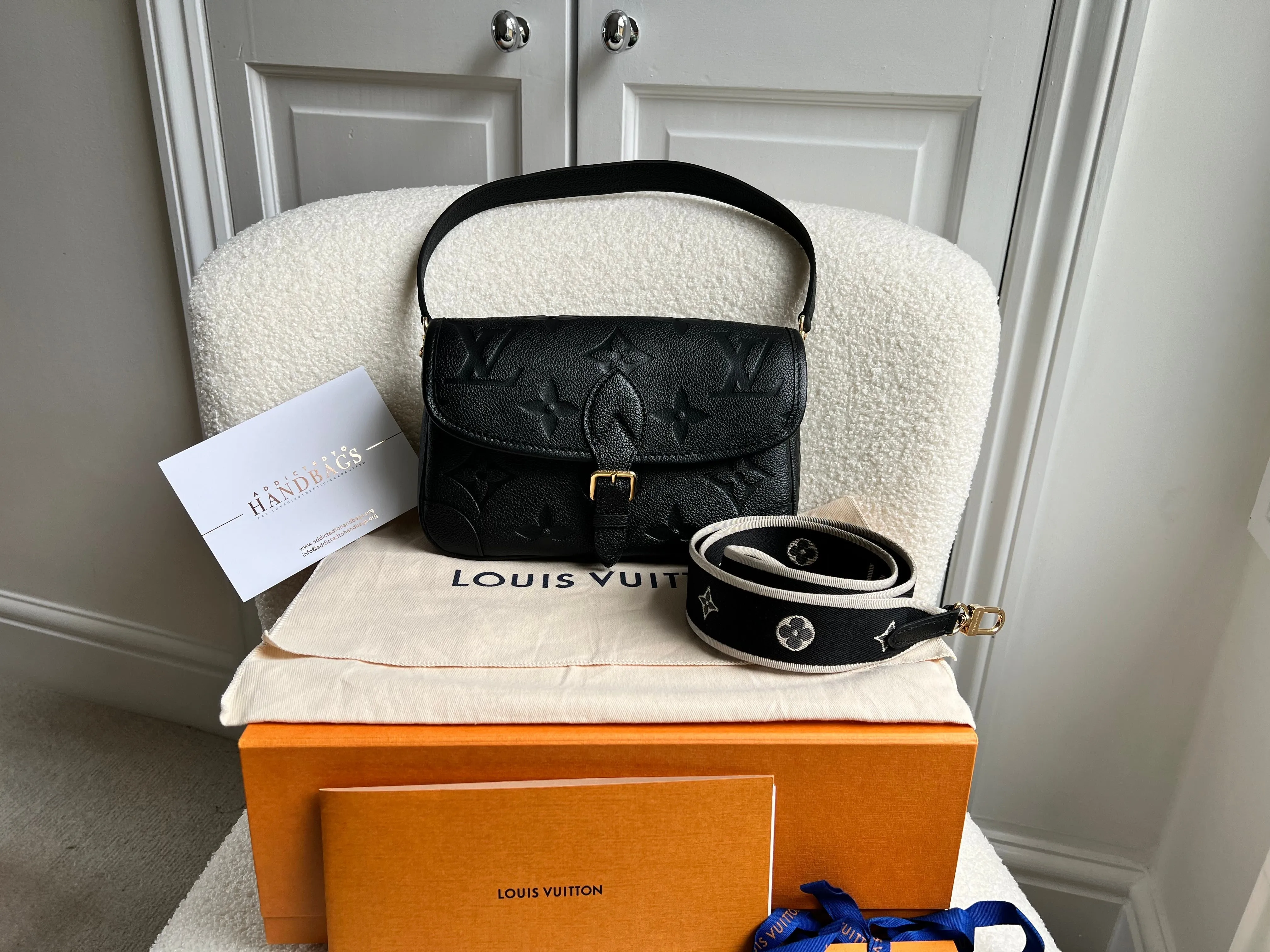 Louis Vuitton Diane Satchel Black Empreinte (RRP £2,020)
