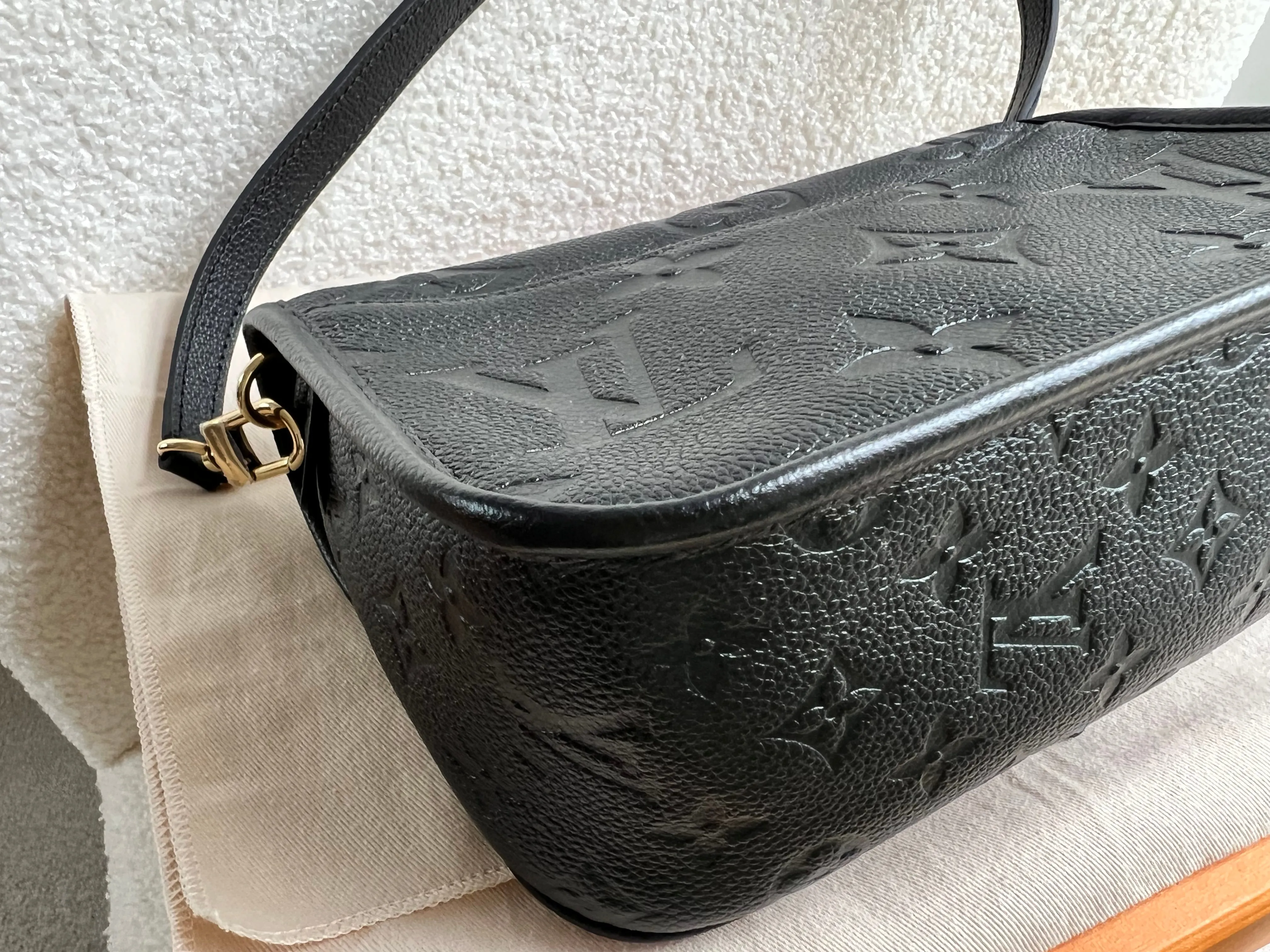 Louis Vuitton Diane Satchel Black Empreinte (RRP £2,020)