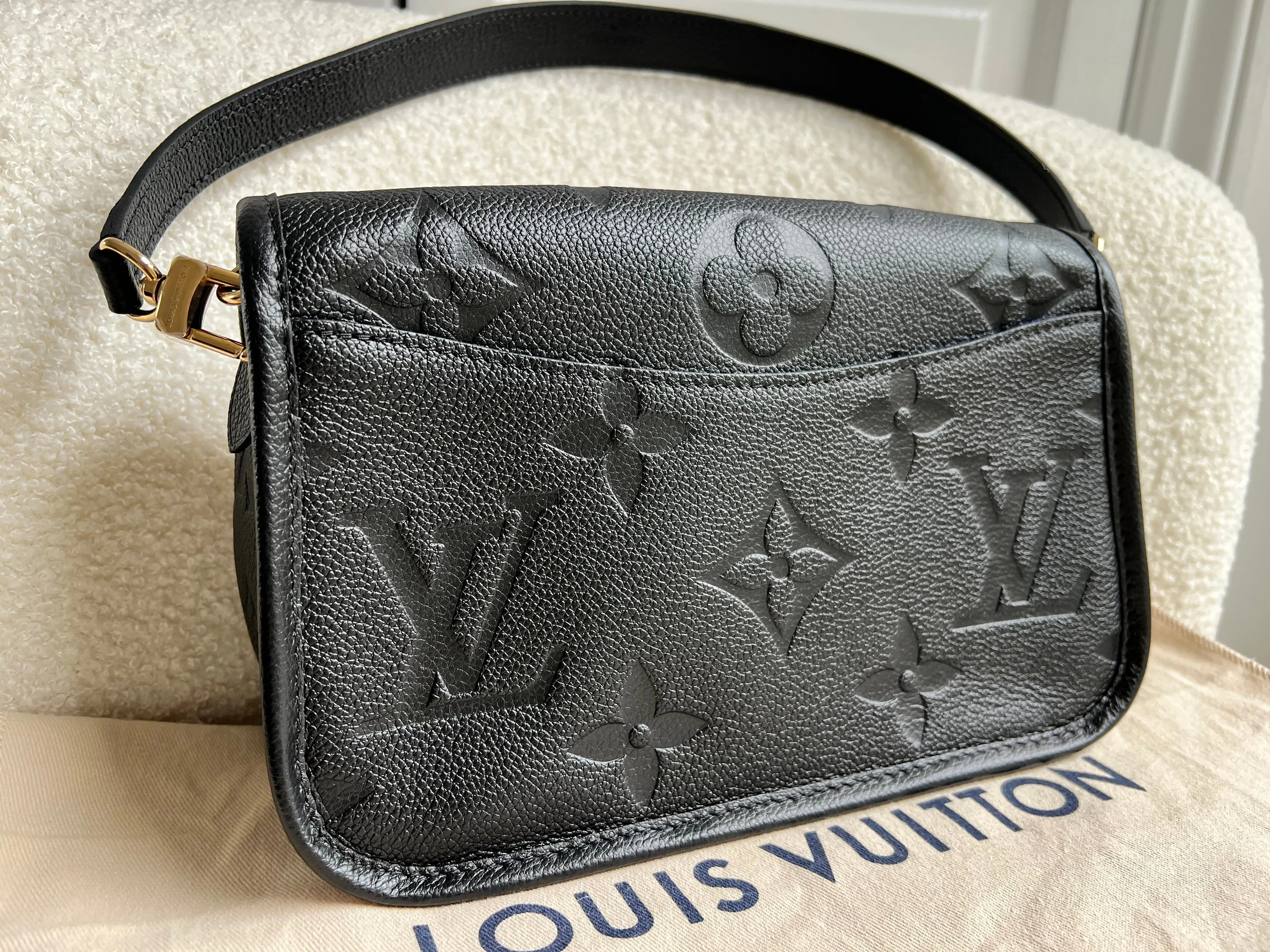 Louis Vuitton Diane Satchel Black Empreinte (RRP £2,020)