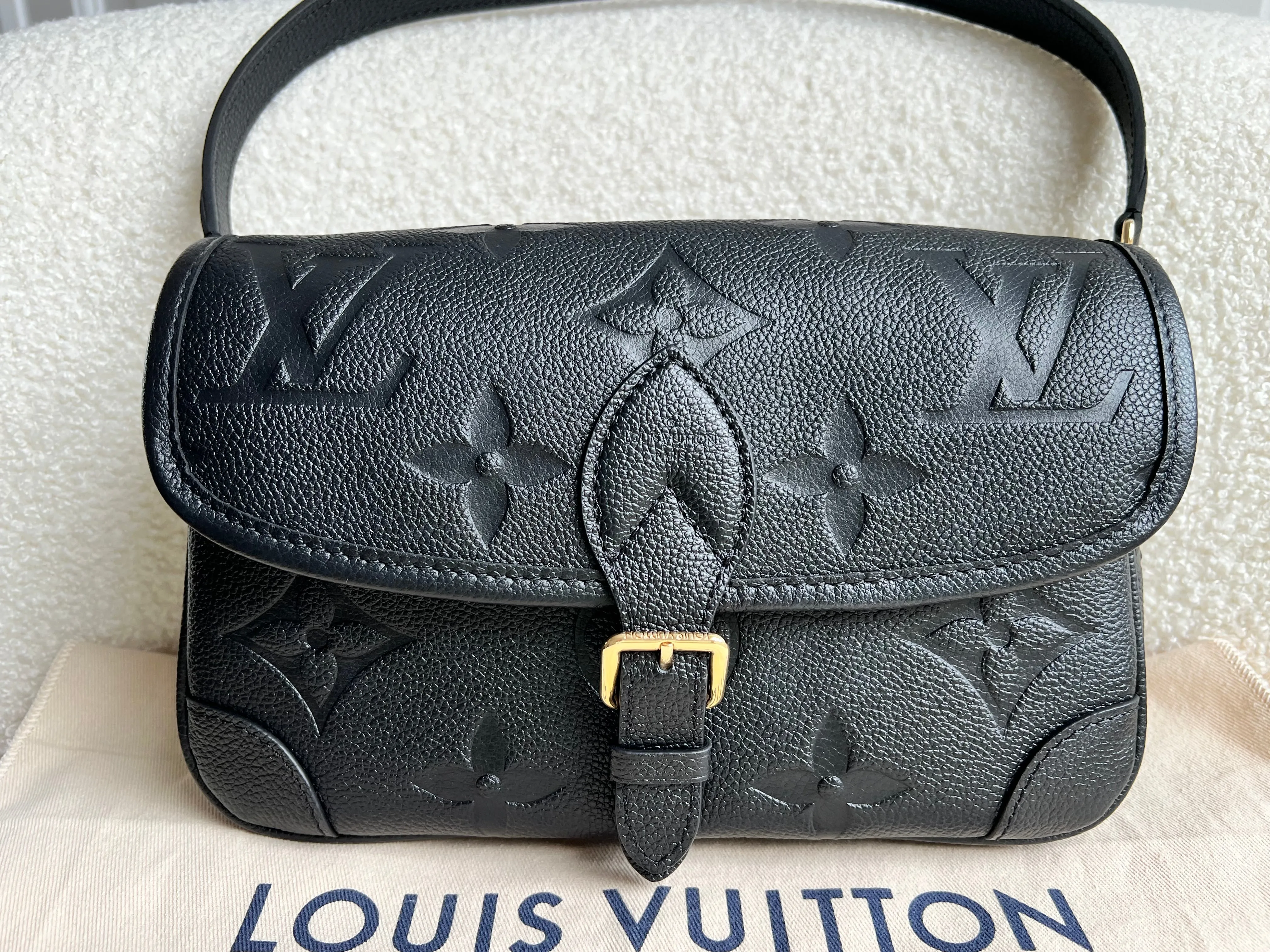 Louis Vuitton Diane Satchel Black Empreinte (RRP £2,020)