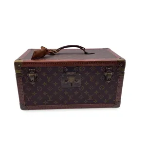 LOUIS VUITTON Vintage Monogram Train Case Boite Bouteille Et Glace