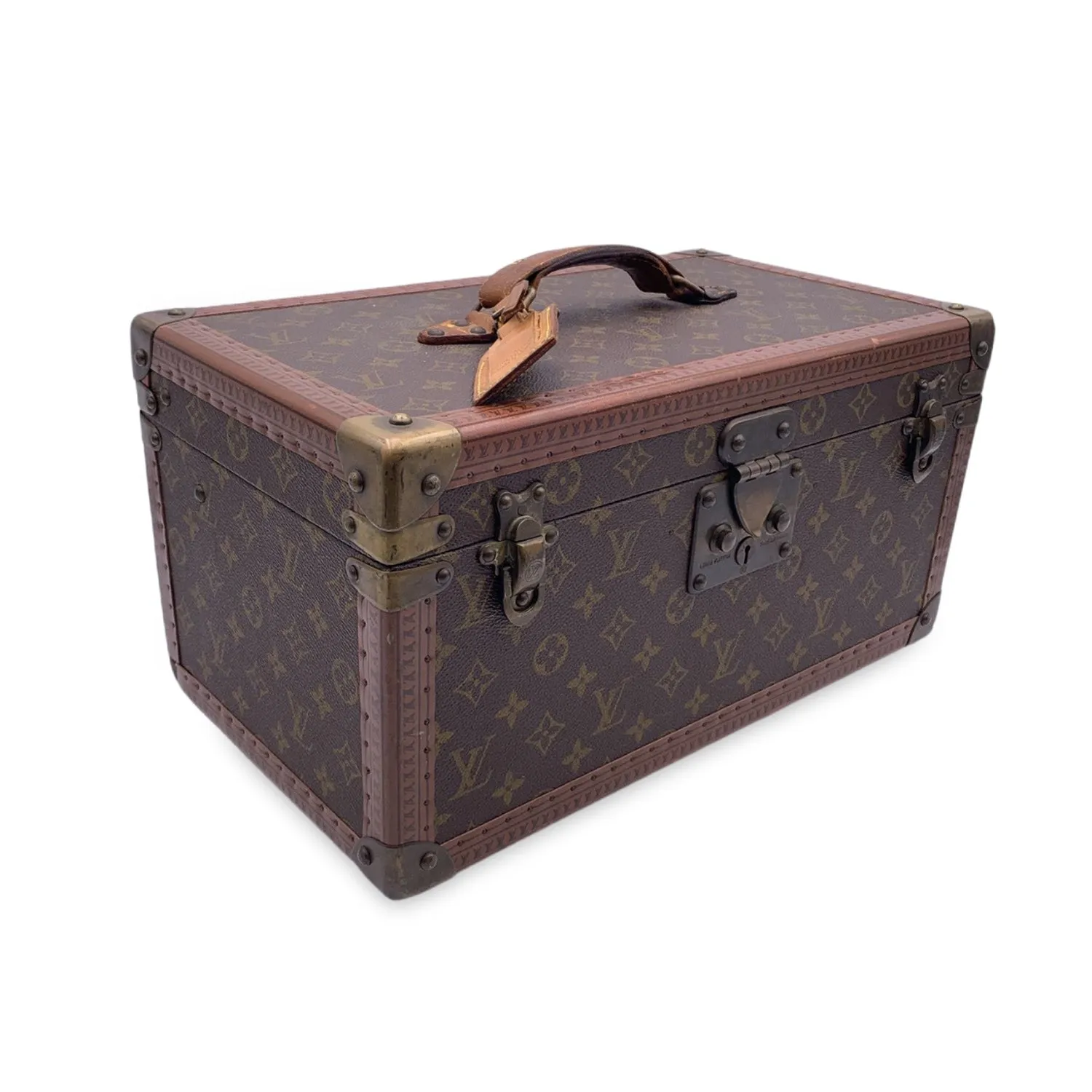 LOUIS VUITTON Vintage Monogram Train Case Boite Bouteille Et Glace