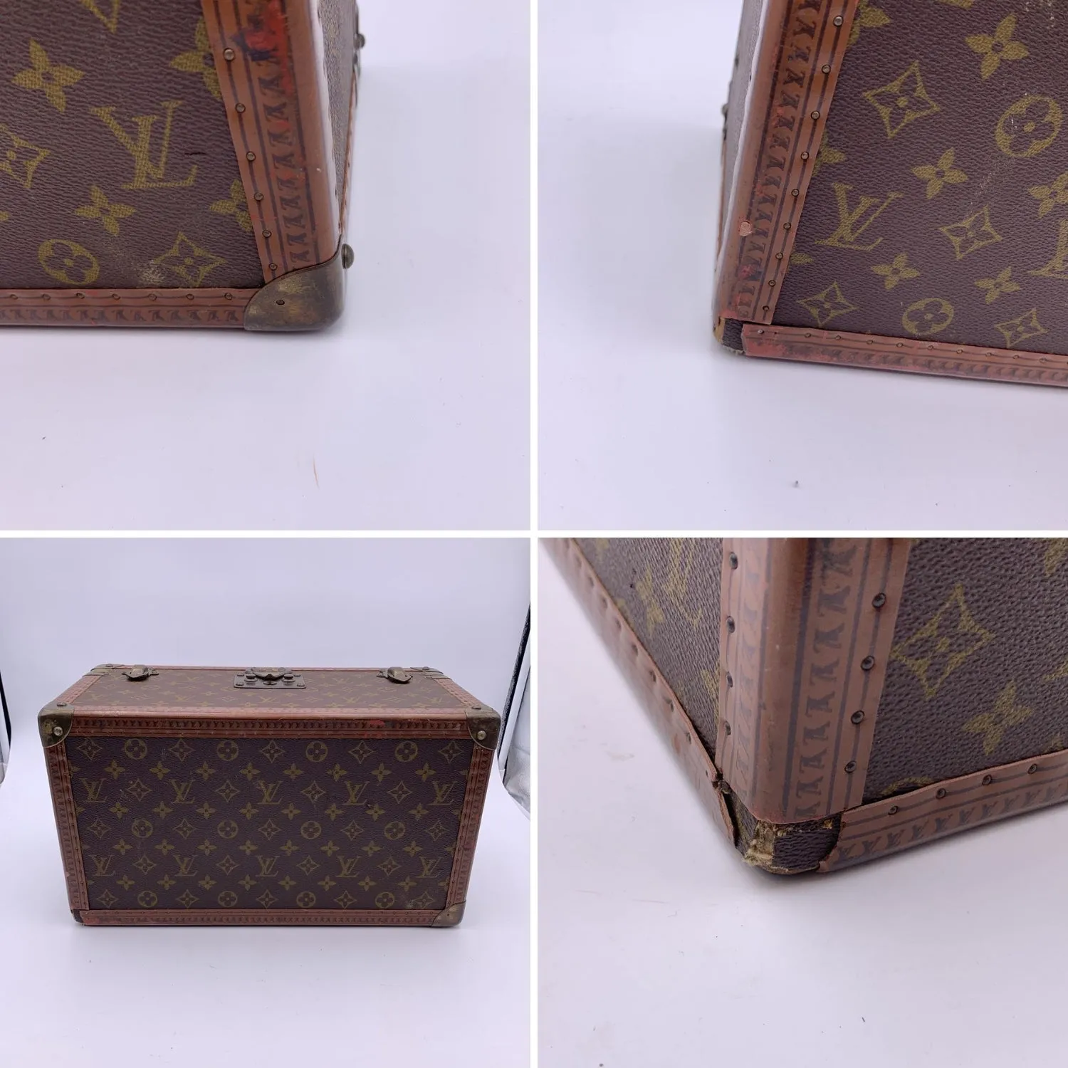 LOUIS VUITTON Vintage Monogram Train Case Boite Bouteille Et Glace