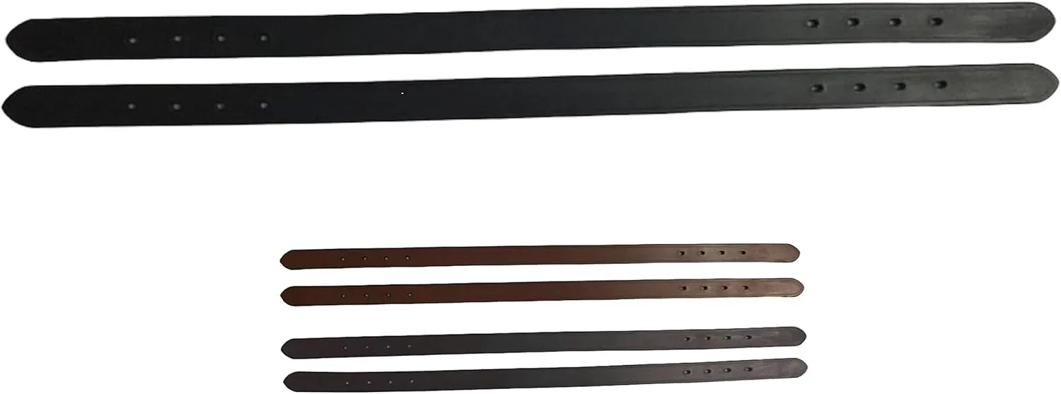 Majestic Ally 2 Pcs Smooth Replacement Leather Crown for Breakaway Halter