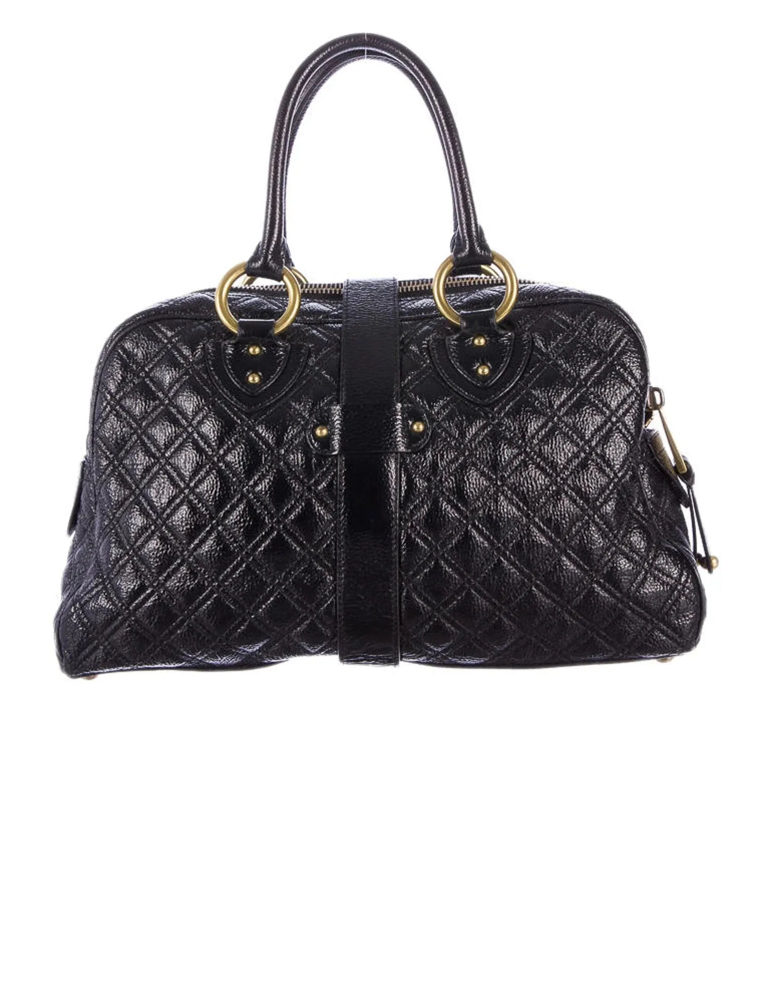 MARC JACOBS VENETIA QUILTED LEATHER SATCHEL