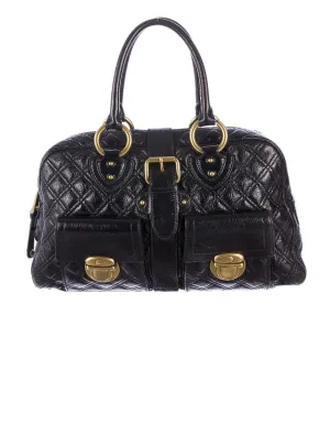 MARC JACOBS VENETIA QUILTED LEATHER SATCHEL
