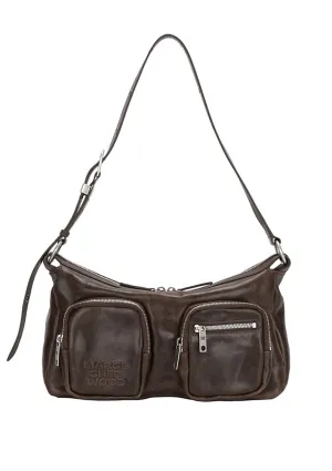 MARGESHERWOOD OUTPOCKET HOBO WASHED BROWN PULL UP