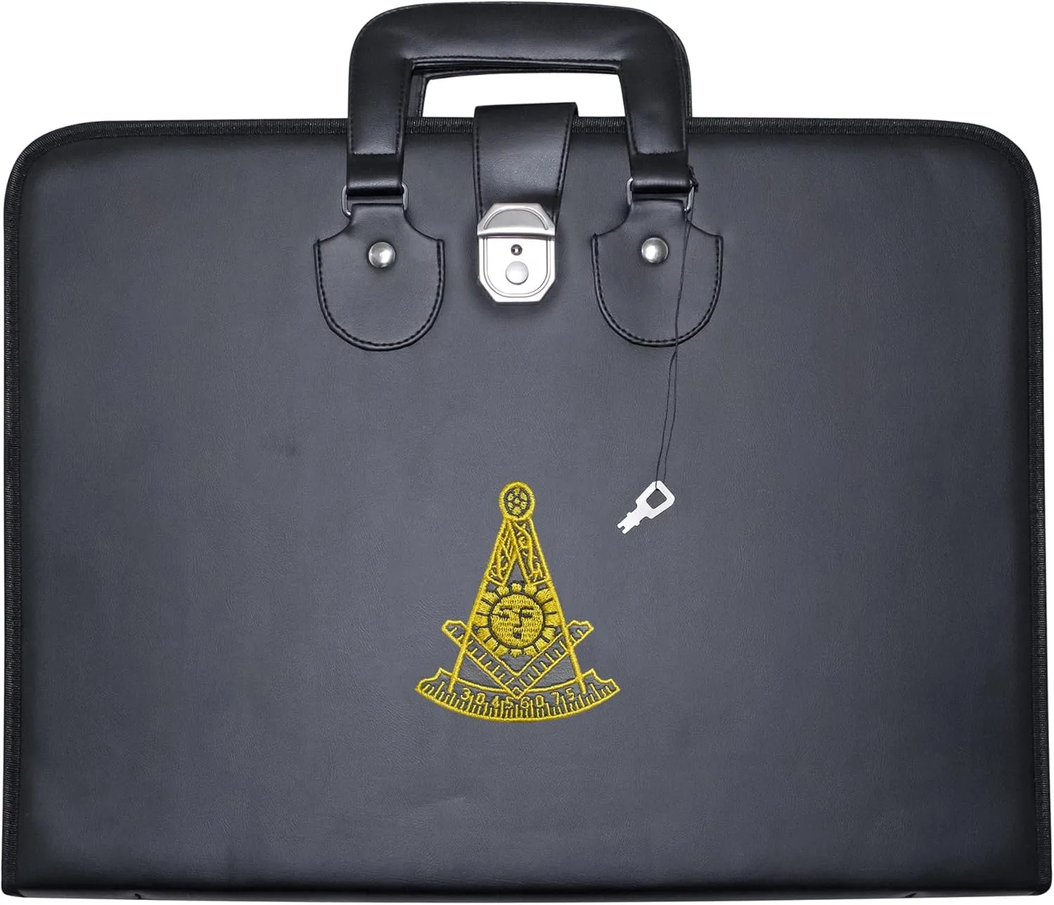 Masonic Apron and Chain Collar Case Leather Past Master (Embroidered) MM, Provincial Size – Freemason Carrying Bags