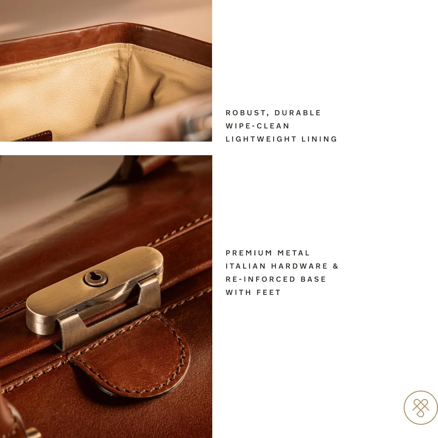 Maxwell Scott - Mens Luxury Leather Large Gladstone Duffle Bag for Luxury Travelling - The Gassano Large Dark Brown