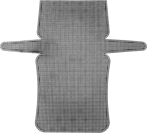 MECCANIXITY 2Pcs Plastic Mesh Canvas Sheet 6 Count 49.6 cm/ 19.5" for Crochet Bag Making Crossbody Bag Blank Canvas for Embroidery Needlepoint, Bag, Knit Crochet Mesh, Black