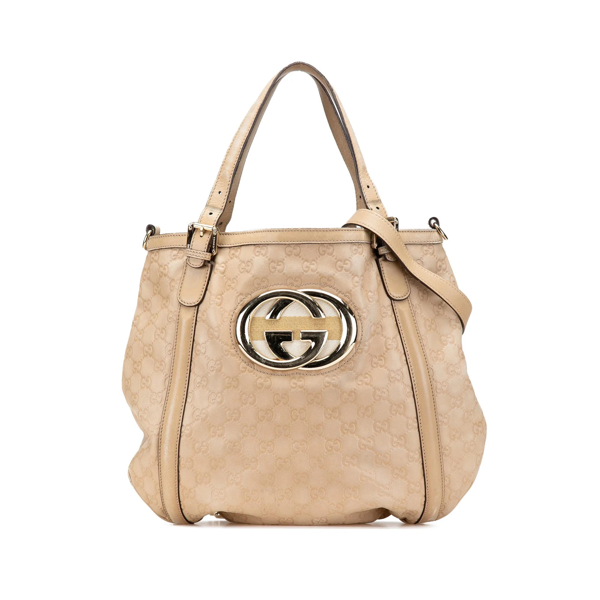 Medium Guccissima Web Britt Satchel
