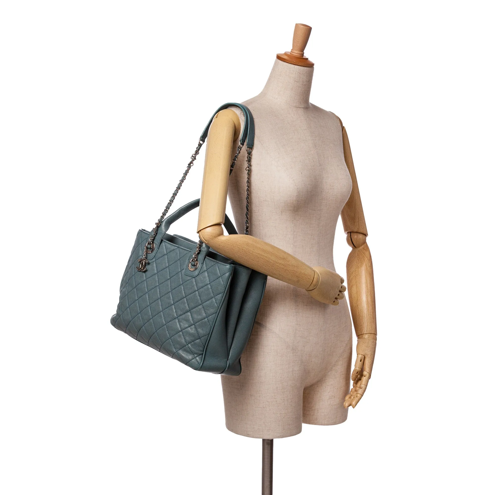 Medium Quilted Caviar Urban Companion Tote