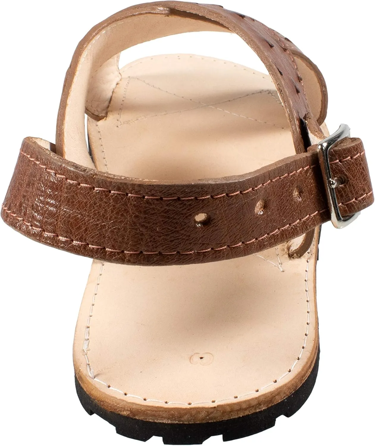 Men Exotic Sandals Genuine Ostrich Leather Cognac Color Huaraches Piel Avestruz