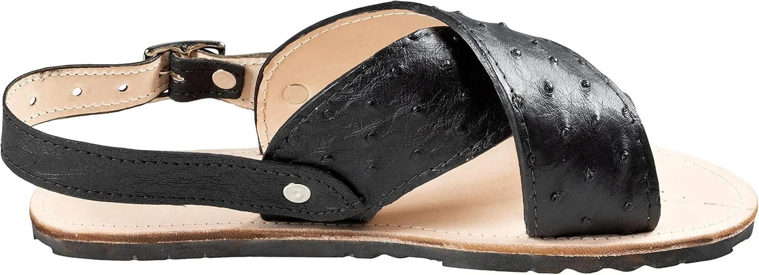 Men Exotic Sandals Genuine Ostrich Leather Huaraches Piel Avestruz