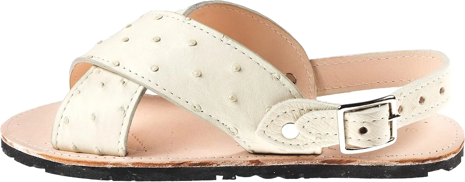 Men Exotic Sandals Genuine Ostrich Leather Huaraches Piel Avestruz