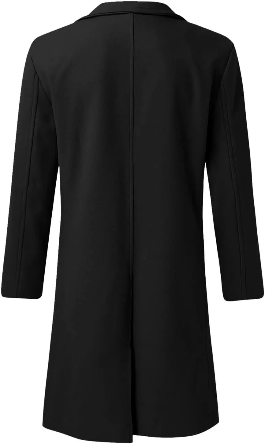 Men Plus Size Winter Coat Lapel Long Sleeve Padded Leather Vintage Thicken Coat Sheepskin Warm Rain Jacket Men