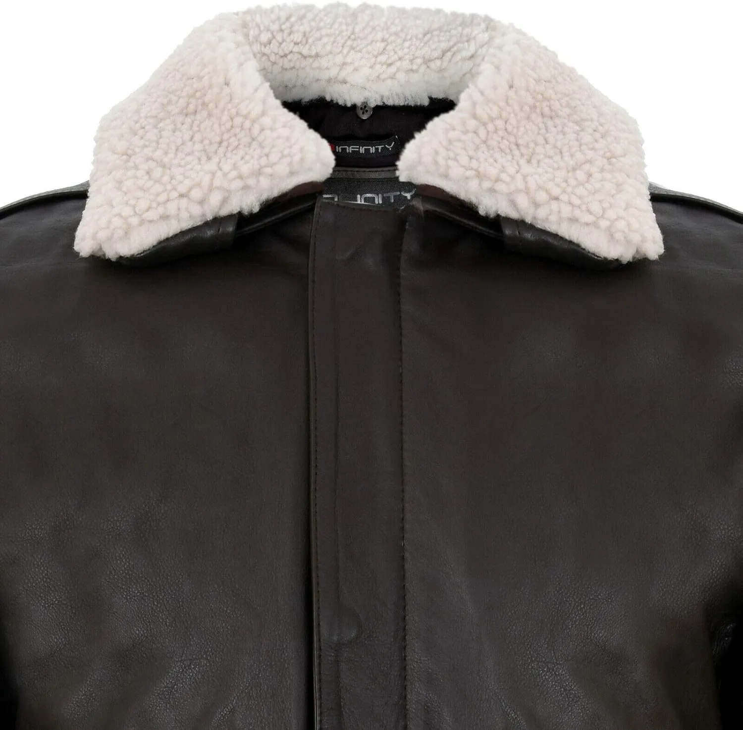 Men's Air Force A2 USAF Brown Pilot Aviator Real Leather Flight Bomber Jacket