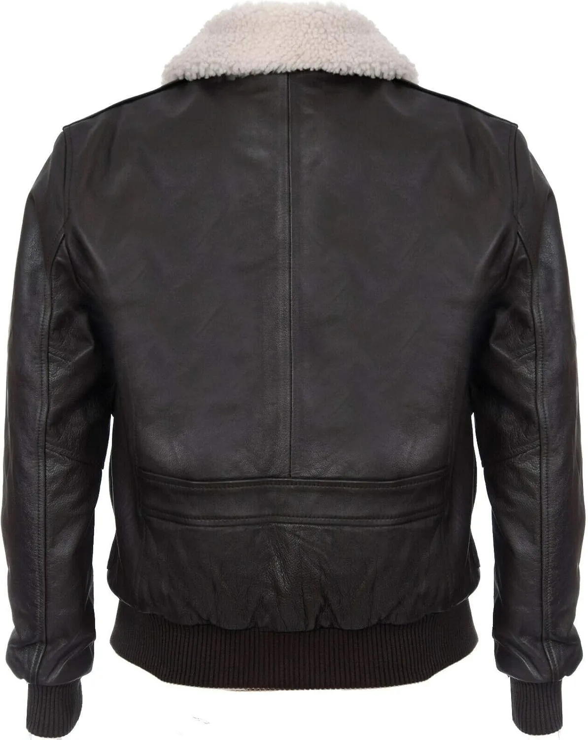 Men's Air Force A2 USAF Brown Pilot Aviator Real Leather Flight Bomber Jacket