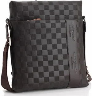Men's Leather Crossbody Messenger Shoulder Bags Handbag Satchel Casual Day Bag
