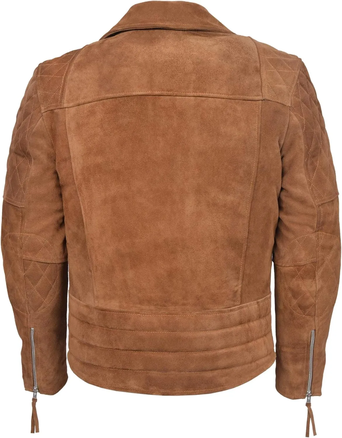 Men's Real Leather Jacket 100% Suede Reckless Classic Fashion Biker Style 233
