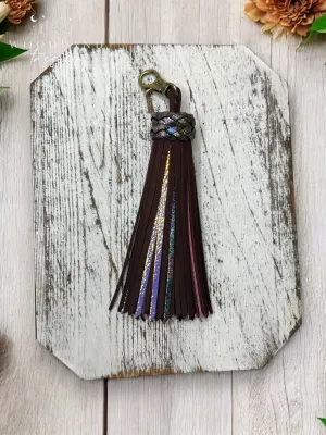 Merlot Mystic Leather Tassel