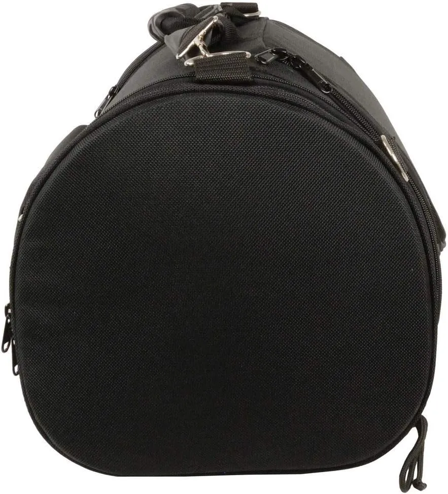Milwaukee Performance SH683 Large Black Textile Duffel Style Motorcycle Sissy Bar Bag with Carry Strap - One Size